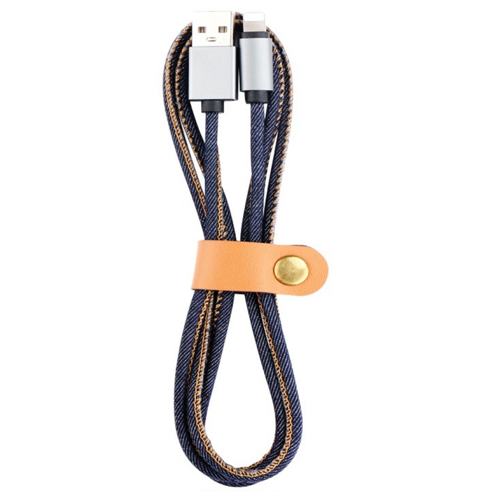 iPhone Ladekabel (1 m) Lightning auf USB-A - Denim Jeans Look