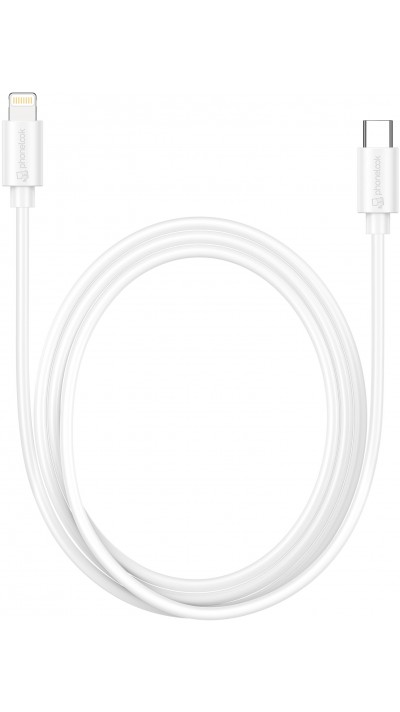 Câble iPhone Fast Charge (1 m) Lightning vers USB-C - PhoneLook - Blanc