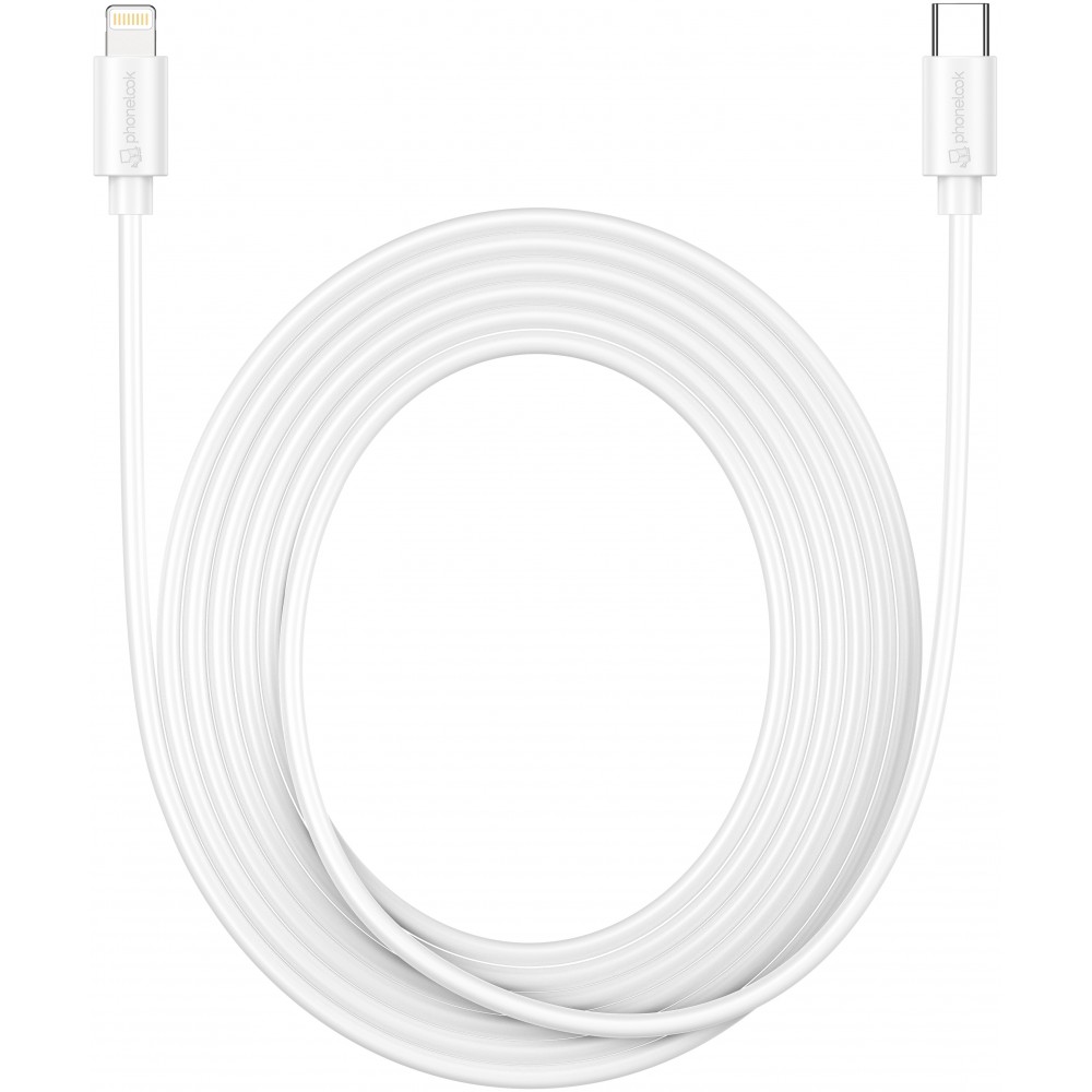 iPhone Kabel (3 m) Lightning auf USB-C - PhoneLook - Weiss