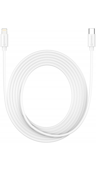 Câble iPhone (3m) Lightning vers USB-C - PhoneLook - Blanc