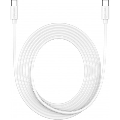 Câble USB-C vers USB-C (3 m) - PhoneLook - Blanc