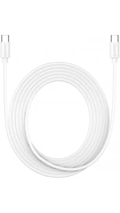 Câble USB-C vers USB-C (3 m) - PhoneLook - Blanc