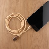 Ladekabel (1 m) USB-C auf USB-A - Nylon PhoneLook - Gold