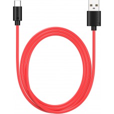 Ladekabel (1 m) USB-C auf USB-A - PhoneLook schwarz/- Rot