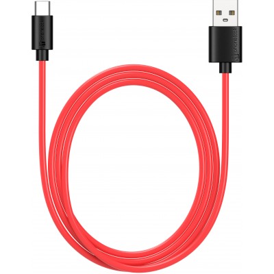 Câble chargeur (1 m) USB-C vers USB-A - PhoneLook noir/- Rouge