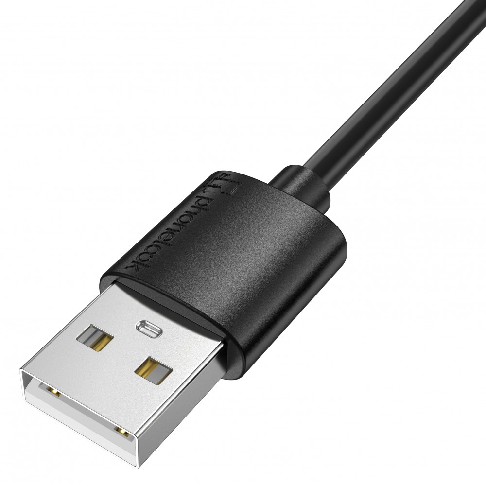 Câble chargeur (30 cm) USB-C vers USB-A - PhoneLook - Noir