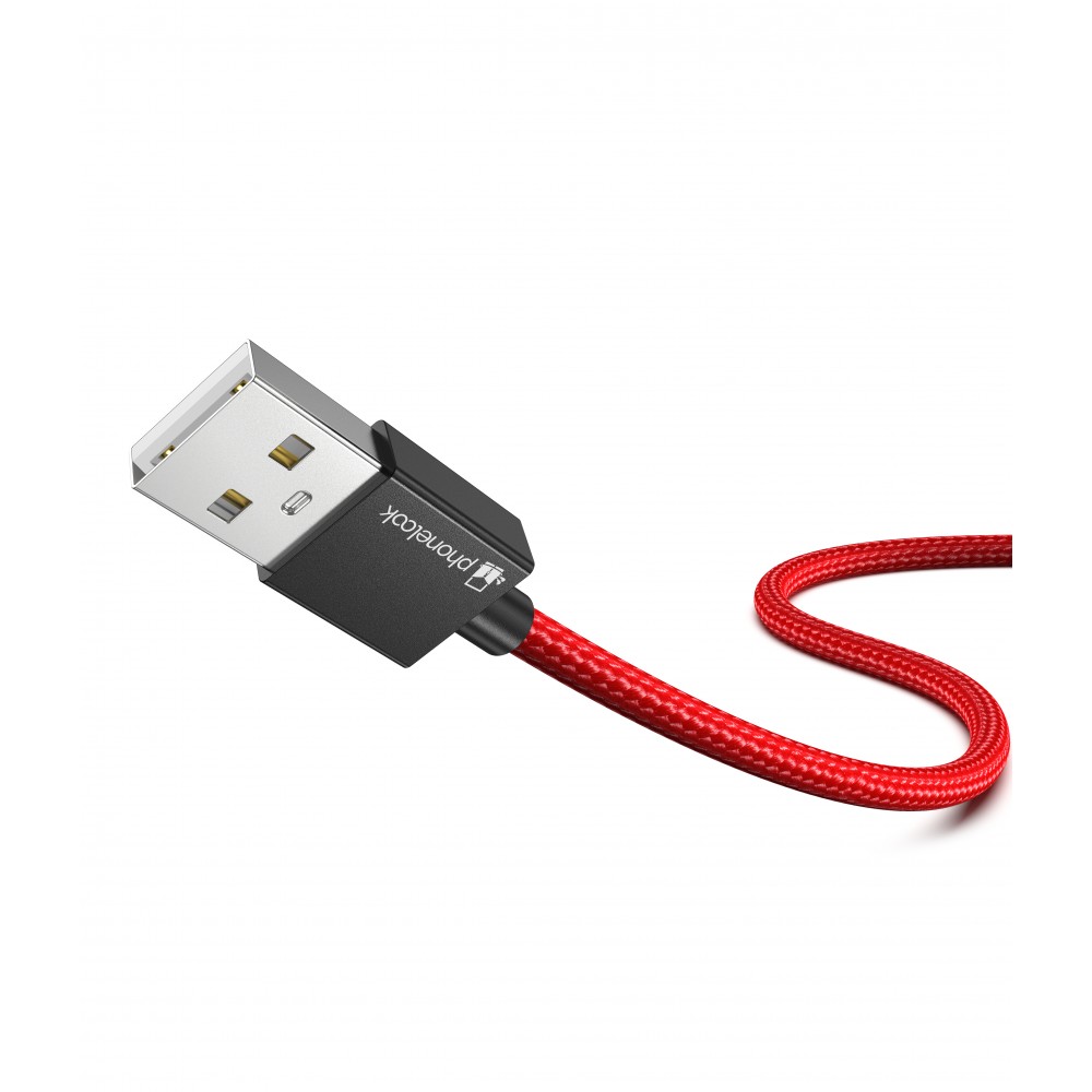 Ladekabel (2 m) USB-C auf USB-A - Nylon PhoneLook