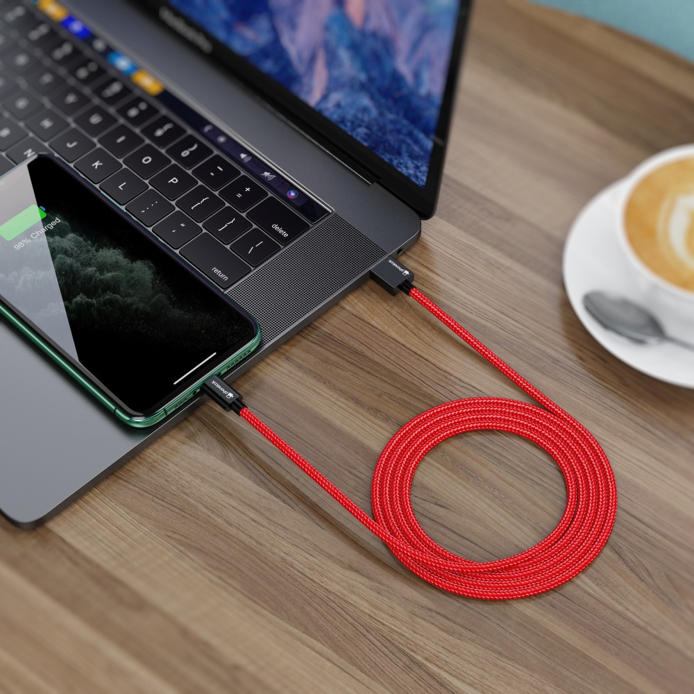 Câble chargeur (2 m) USB-C vers USB-A - Nylon PhoneLook