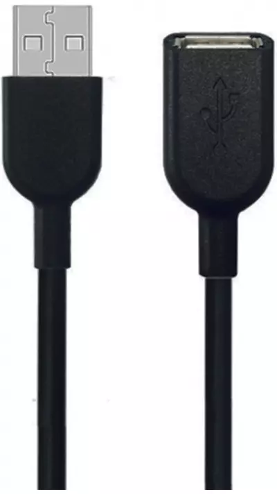 Câble d'extension (1M) USB-A avec connecteur USB-A - Clé USB adaptateur - Noir