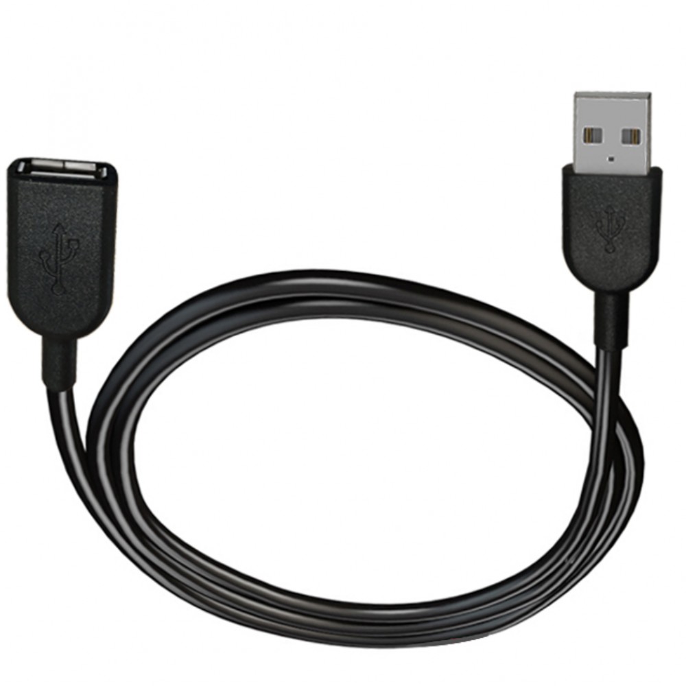 Câble d'extension (1M) USB-A avec connecteur USB-A - Clé USB adaptateur - Noir