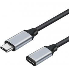Câble d'extension (1M) USB-C avec connecteur USB-C - Clé USB adaptateur - Noir