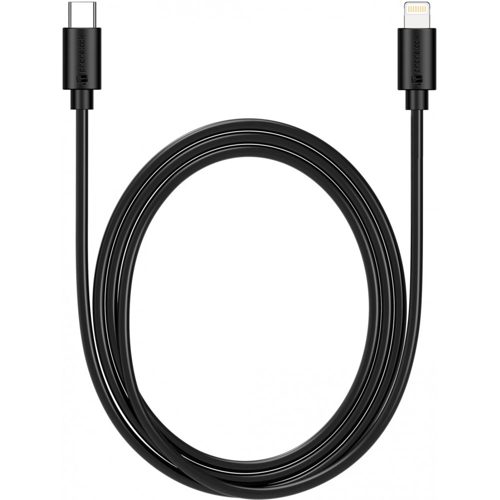 iPhone Kabel (1 m) Lightning auf USB-C - PhoneLook - Schwarz