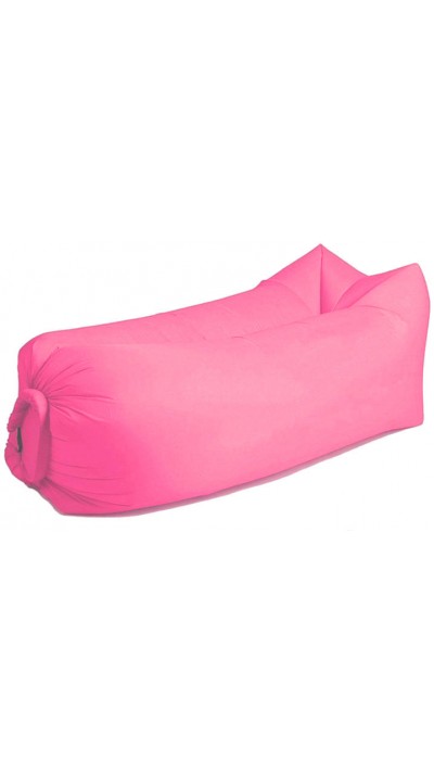 Canapé gonflable pour la plage et la piscine avec sac de transport pour le voyage - Rose clair