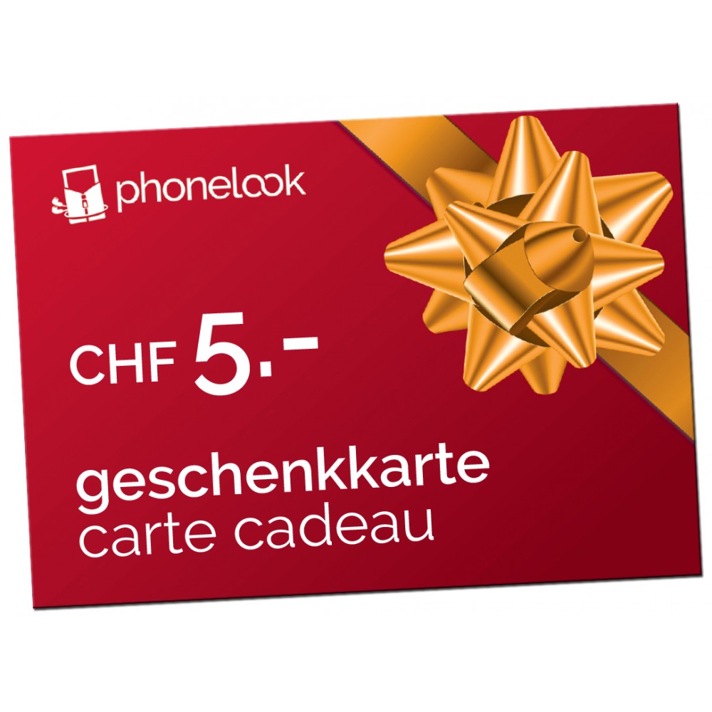 Carte cadeau CHF 5.-