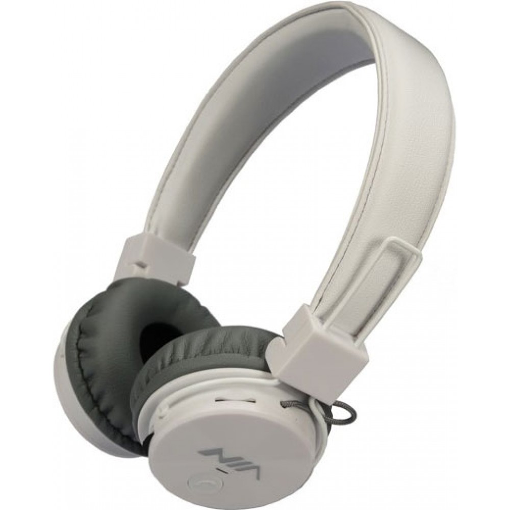 NIA X3 - Kabellose Bluetooth Kopfhörer On-Ear tiefer Bass Inkl. AUX/SD Karten Anschluss - Weiss