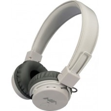 NIA X3 - Casque Bluetooth sans fil On-Ear basses profondes et connexion SD/AUX - Blanc