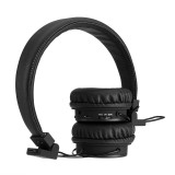 NIA X3 - Casque Bluetooth sans fil On-Ear basses profondes et connexion SD/AUX - Noir