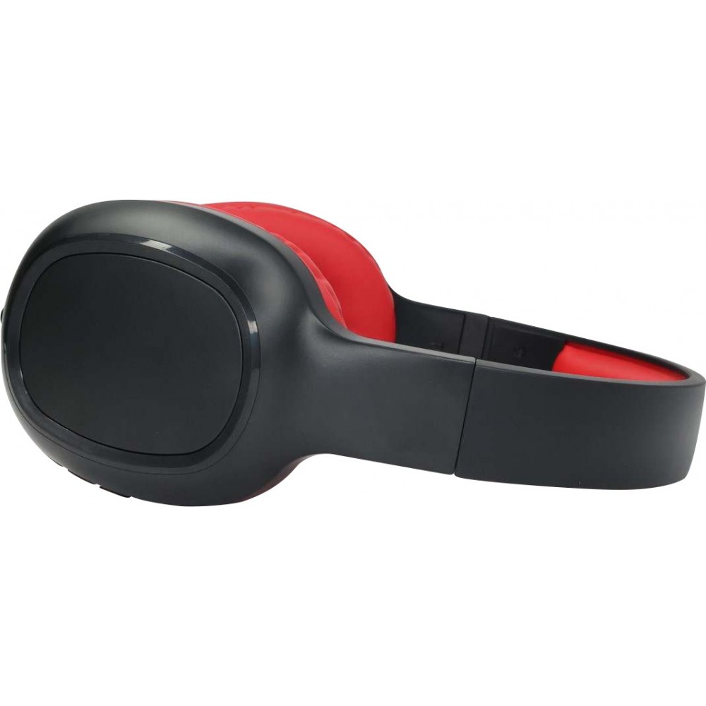 Casque Bluetooth sans fil V5.0 BT-8026 Headphones Basse stéréo On-Ear - Noir/rouge