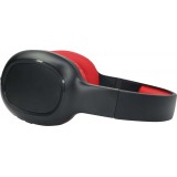 Casque Bluetooth sans fil V5.0 BT-8026 Headphones Basse stéréo On-Ear - Noir/rouge