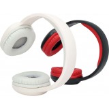 Bluetooth V5.0 kabellose On-Ear Headphones Kopfhörer BT-8026 Stereo Bass - Schwarz/rot