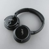 NIA Q1 Casque sans fil Bluetooth On-Ear avec microphone intégré, superb 4in1 Sound Input - Noir