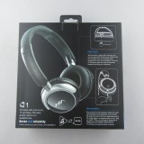 NIA Q1 Casque sans fil Bluetooth On-Ear avec microphone intégré, superb 4in1 Sound Input - Noir