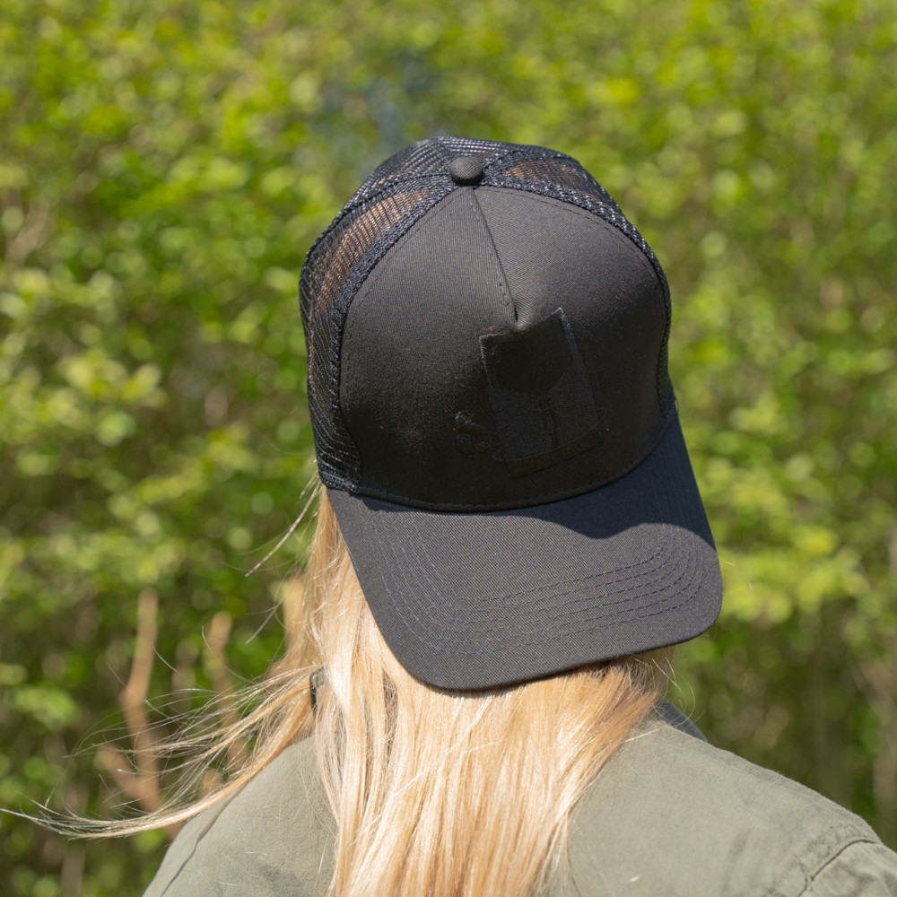 Sportliche Trucker Cap - Baseball Mütze Unisex grössenverstellbar PhoneLook - Schwarz