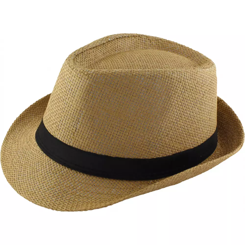 Chapeau panama stetson brun clair
