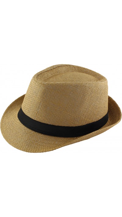 Chapeau panama stetson brun clair