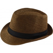 Chapeau panama stetson brun foncé