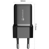 Chargeur puissant secteur Nano 30W USB-A et USB-C avec Power Delivery PhoneLook - Noir