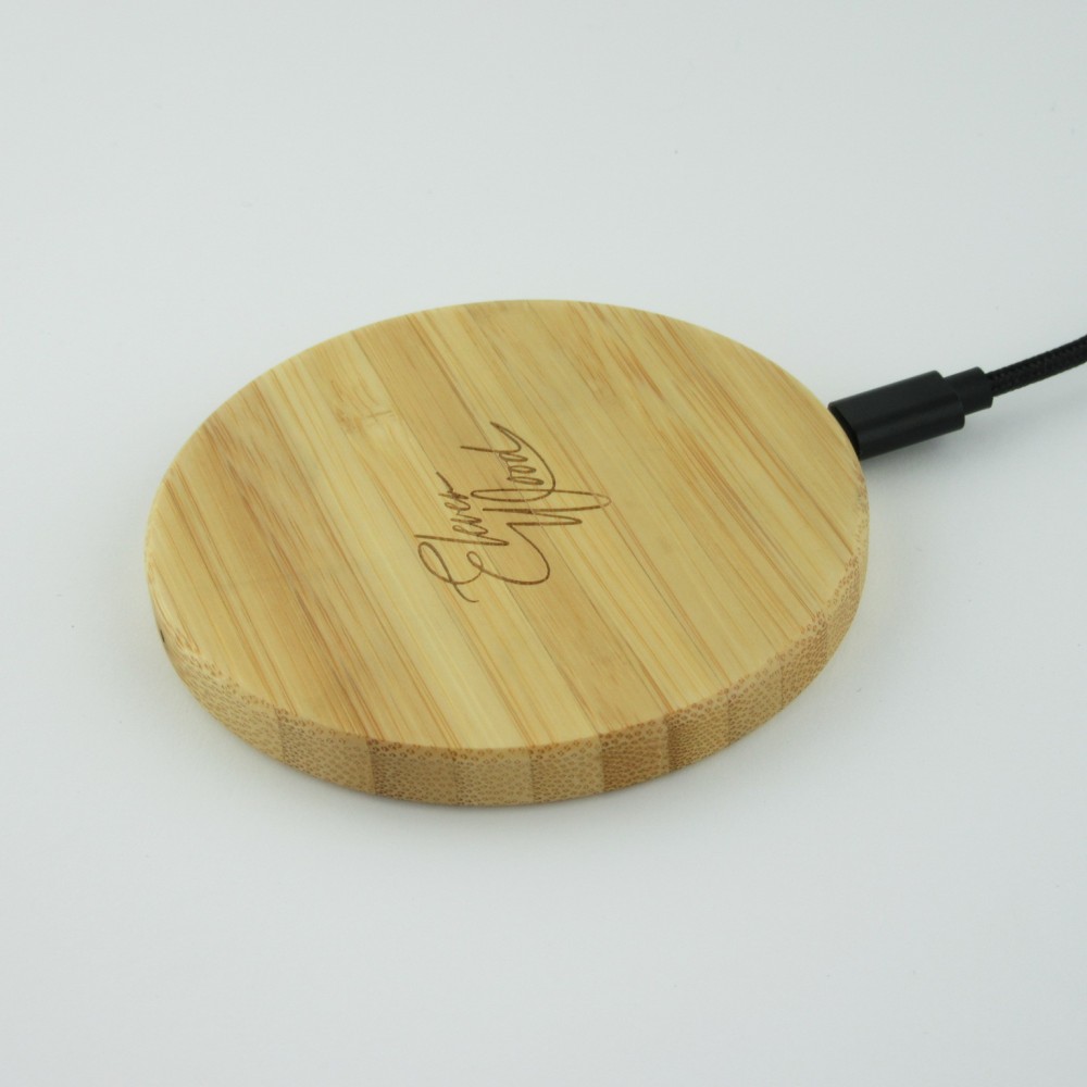 Chargeur sans-fil 10W Fast Charge en bois véritable Eleven Wood Bamboo