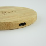 Chargeur sans-fil 10W Fast Charge en bois véritable Eleven Wood Bamboo