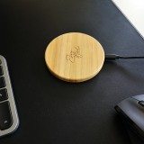 Chargeur sans-fil 10W Fast Charge en bois véritable Eleven Wood Bamboo