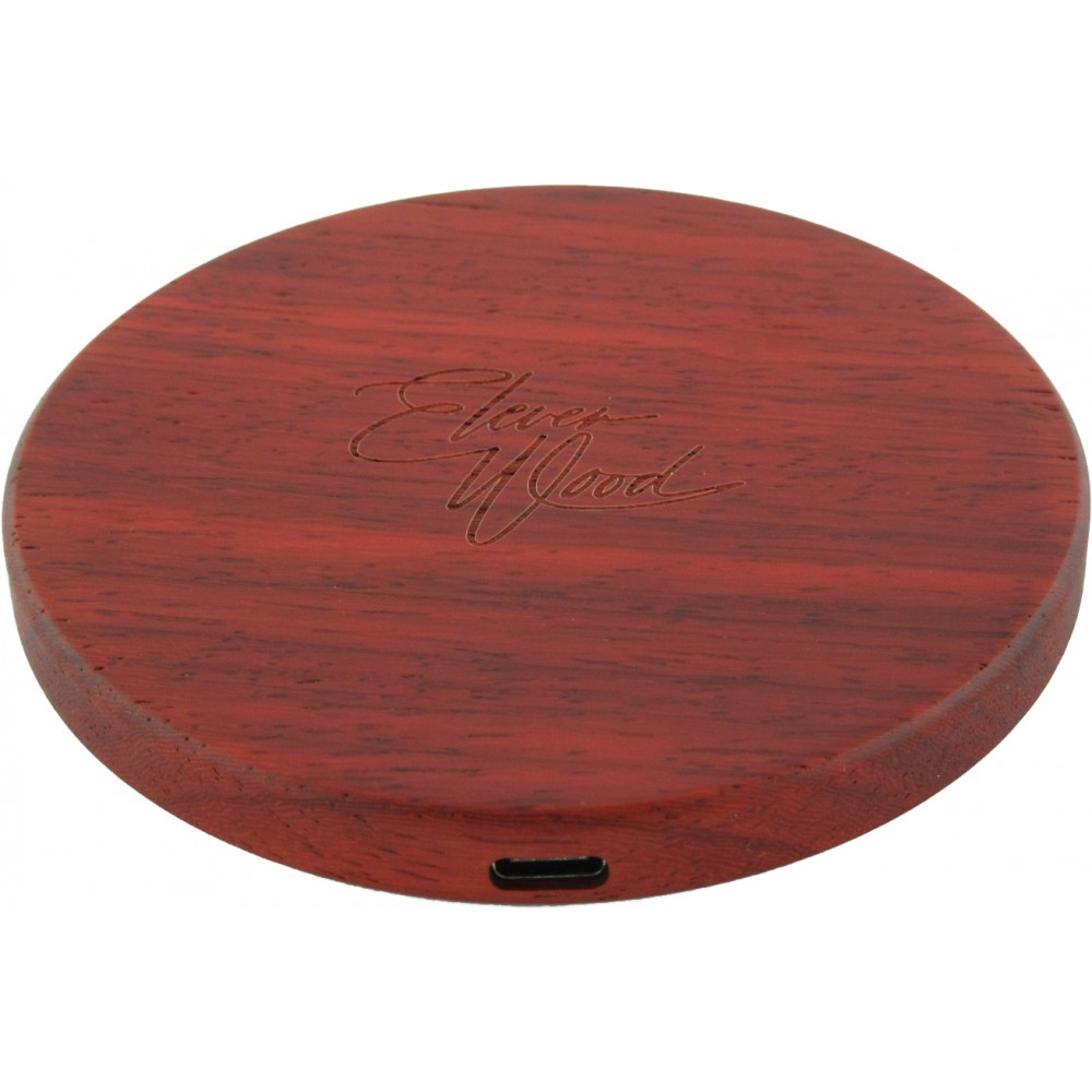 10W Fast Charge Echtholz Induktionsladegerät Eleven Wood Rosewood