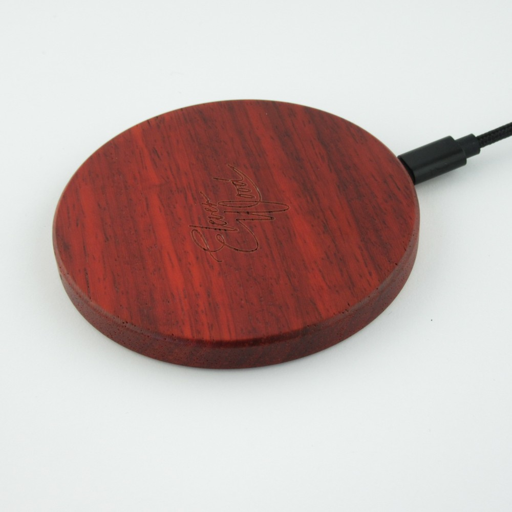 10W Fast Charge Echtholz Induktionsladegerät Eleven Wood Rosewood