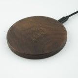 Chargeur sans-fil 10W Fast Charge en bois véritable Eleven Wood Walnut