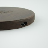 10W Fast Charge Echtholz Induktionsladegerät Eleven Wood Walnut