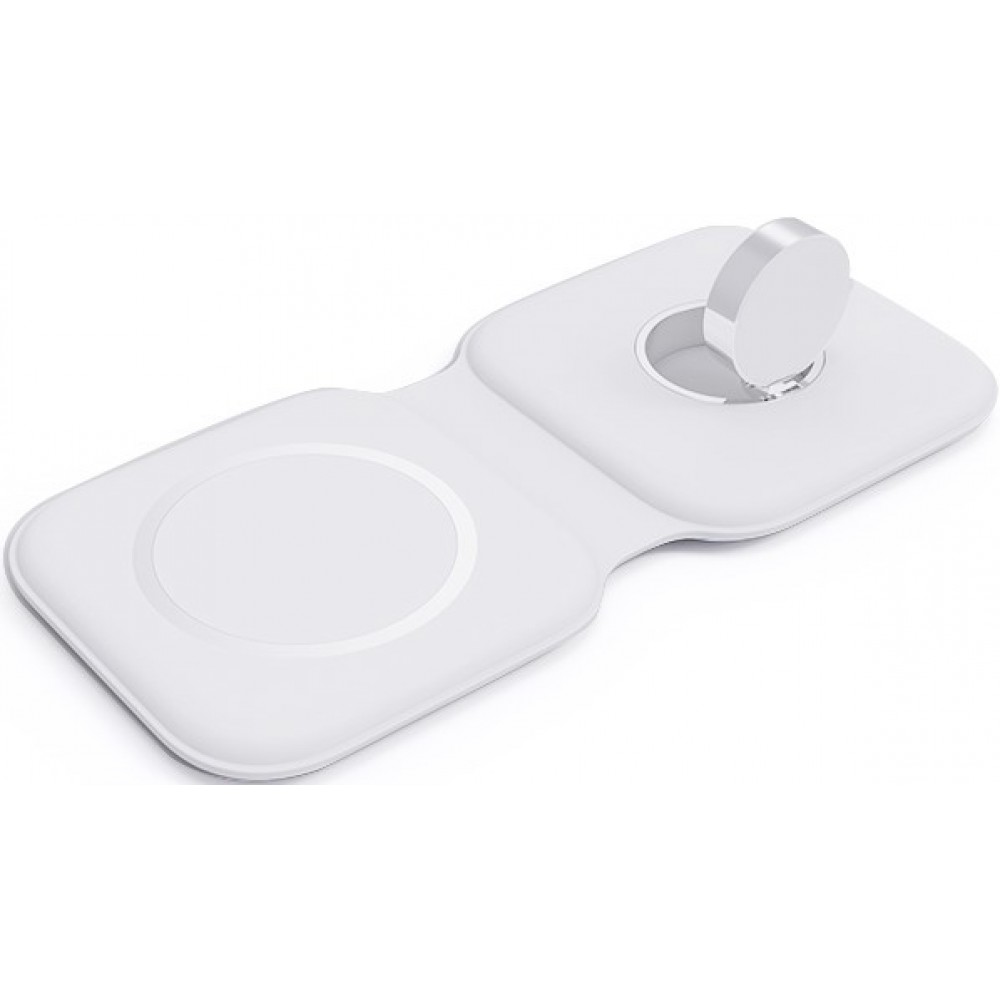 Faltbare 15W Wireless Charger 3 in 1 Ladegerät für iPhone, AirPods & Apple Watch - Weiss