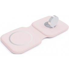 Faltbare 15W Wireless Charger 3 in 1 Ladegerät für iPhone, AirPods & Apple Watch - Rosa