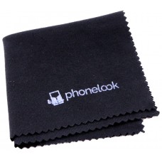 Chiffon de nettoyage en microfibre pour lunettes / smartphones / objectifs d'appareils photo - PhoneLook - Noir