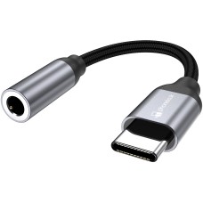 USB-C zu 3.5mm AUX Audio Kopfhörer Anschluss Stecker Nylon und Aluminium - PhoneLook