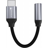 Connecteur USB-C vers 3.5mm AUX audio écouteurs avec prise jack en nylon et aluminium - PhoneLook