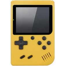 Handheld Retro Spiele-Konsole - 8-Bit Game Klassiker für Unterwegs mit 3" Display - Gelb