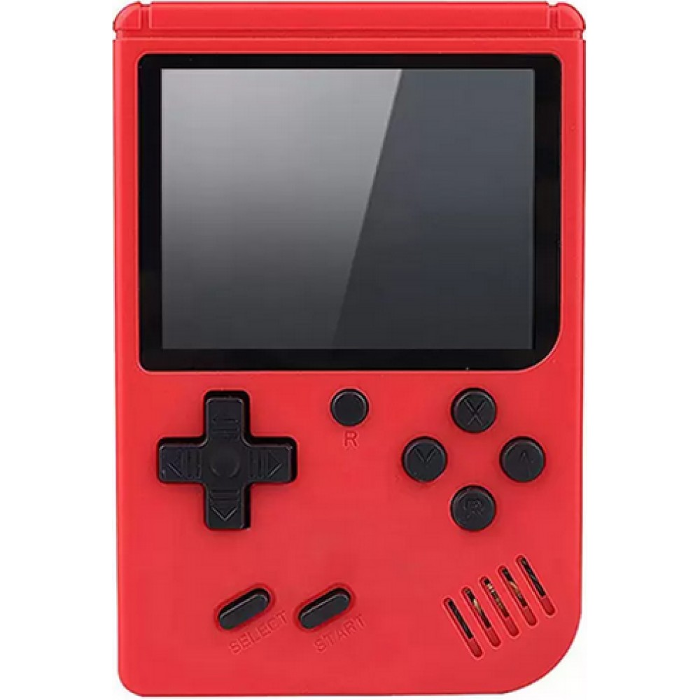 Console de jeux portable rétro - 8-bit Game Classics pour les trajets avec écran 3" TFT - Rouge
