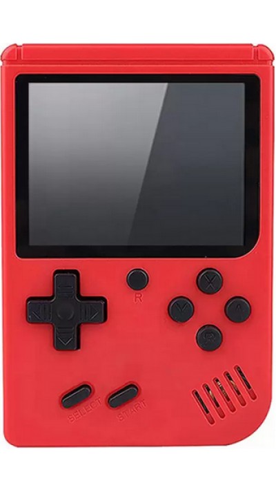 Handheld Retro Spiele-Konsole - 8-Bit Game Klassiker für Unterwegs mit 3" Display - Rot
