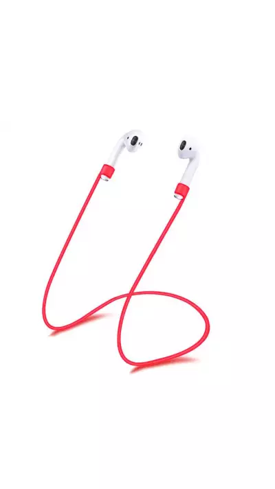 Lanière d'écouteur anti-perte en silicone - Rouge - AirPods 1 / 2 / Pro