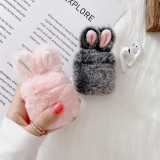 Coque AirPods 1 / 2 - Fluffy lapin  - Rose