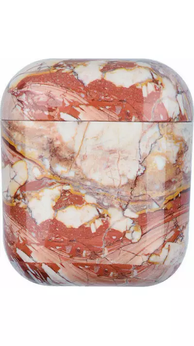 Coque AirPods 1 / 2 - Marble - Orange
