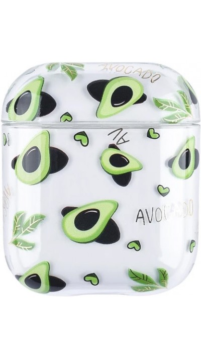 Coque AirPods 1 / 2 - Plastique transparent avocats